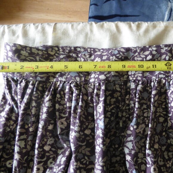 VINTAGE VICTORIAS SECRET MODA INTERNATIONAL FLORAL FULL TIERED SHORT SKIRT 14 - Picture 10 of 13